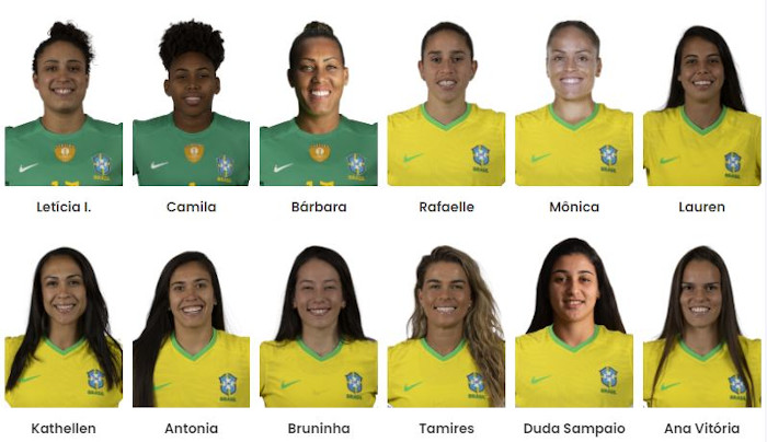 Jogadoras da Seleção Brasileira que foram convocadas para a Copa do Mundo Feminina 2023.