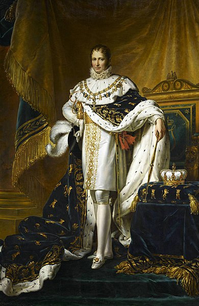 Retrato de José Bonaparte, que reinou no contexto da independência da América Espanhola.