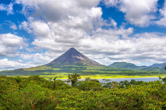 Vulcão Arenal, em La Fortuna, na Costa Rica.