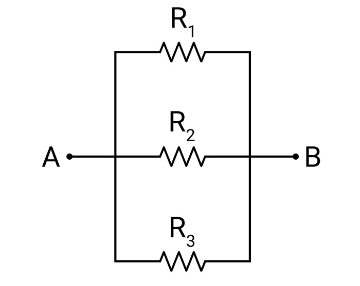 Associação de resistores em paralelo.