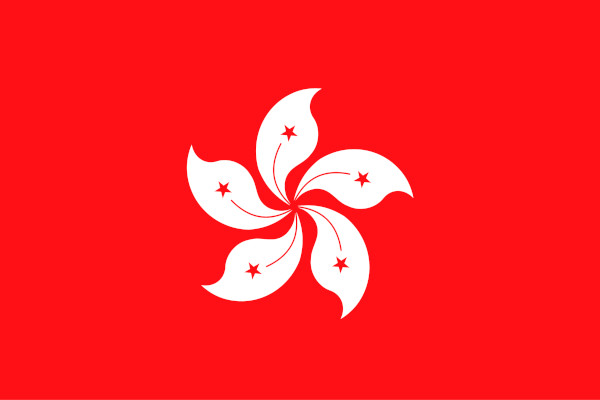 Bandeira de Hong Kong.