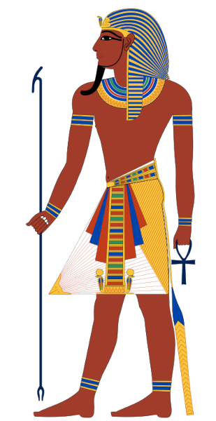Roupa característica de um faraó.