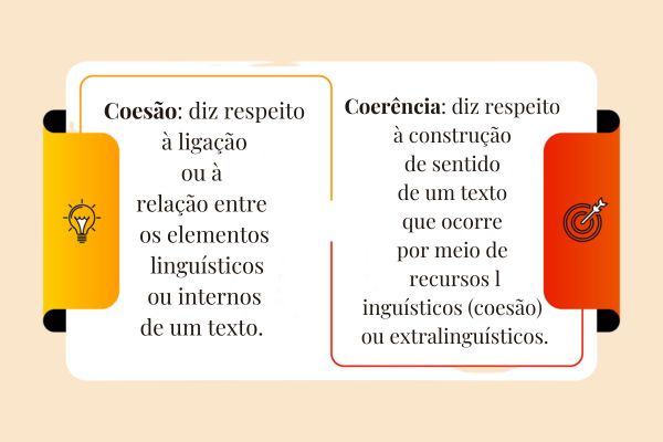 conceitos de coerência e coesão.