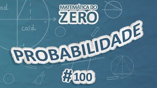 Escrito"Matemática do Zero| Probabilidade" em fundo azul.