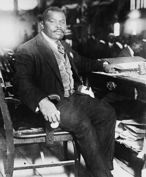 Fotografia de Marcus Garvey, uma das personalidades negras que marcaram a história.