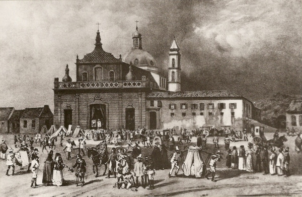Praça da Piedade, em Salvador, palco de alguns conflitos que precederam à independência da Bahia.
