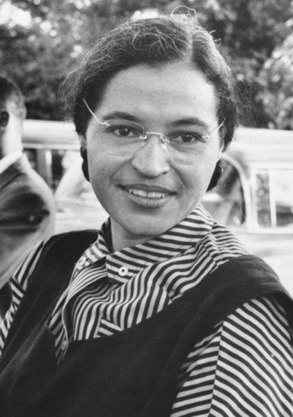 Fotografia de Rosa Parks, uma das personalidades negras que marcaram a história.