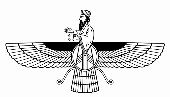 Faravarhar, o símbolo da alma humana no zoroastrismo, uma das 10 maiores religiões do mundo.