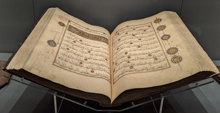 Alcorão, o livro sagrado do islamismo, em exposição no Museu de Arte Turca e Islâmica.