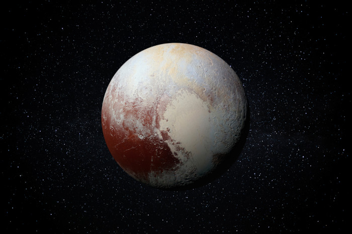 Planeta-anão Plutão em foto feita pela NASA.