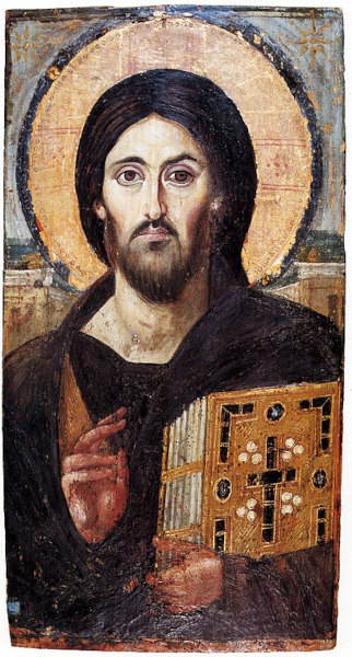 O Cristo Pantokrator, ícone da Igreja Ortodoxa.