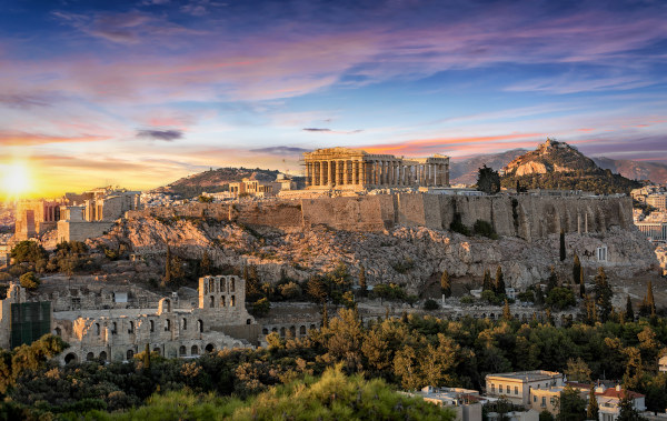 Parthenon, em Atenas, uma das cidades mais importantes na Grécia Antiga.