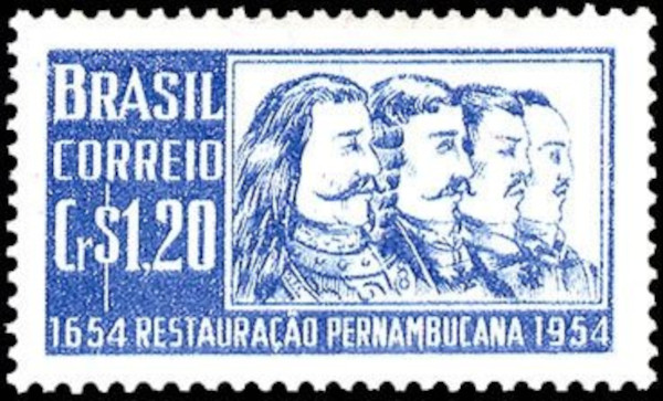 Selo brasileiro feito em 1954 em comemoração aos 300 anos da Insurreição Pernambucana.