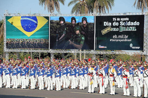 Comemoração do Dia do Soldado, data comemorativa que acontece no dia 25 de agosto.