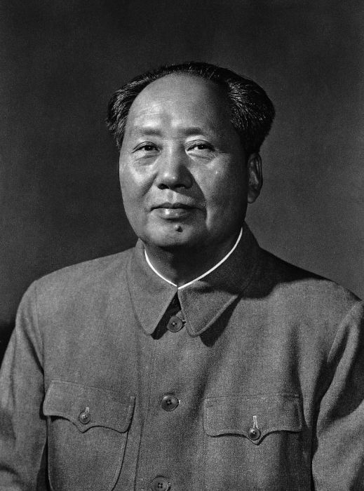 Mao Zedong, líder do regime de extrema-esquerda na China.