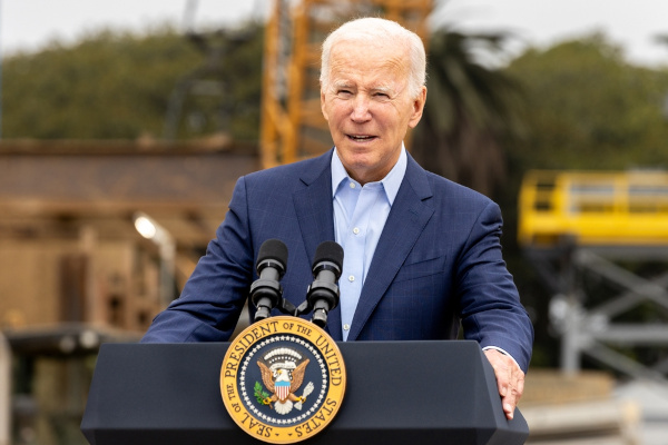 Fotografia de Joe Biden, o 46º presidente dos Estados Unidos.