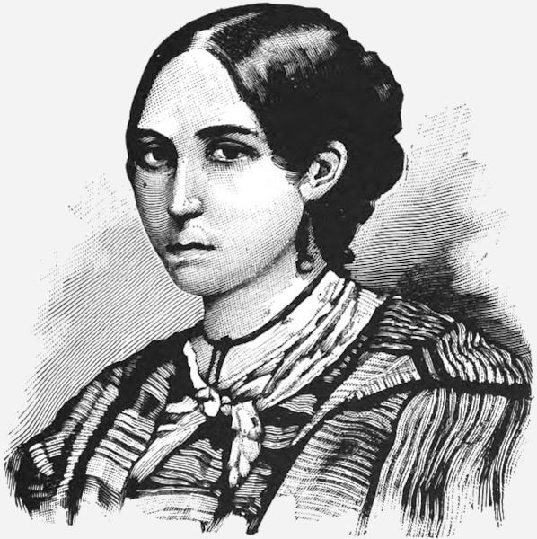 Ilustração de Anita Garibaldi, uma revolucionária que lutou na Revolução Farroupilha (Guerra dos Farrapos).