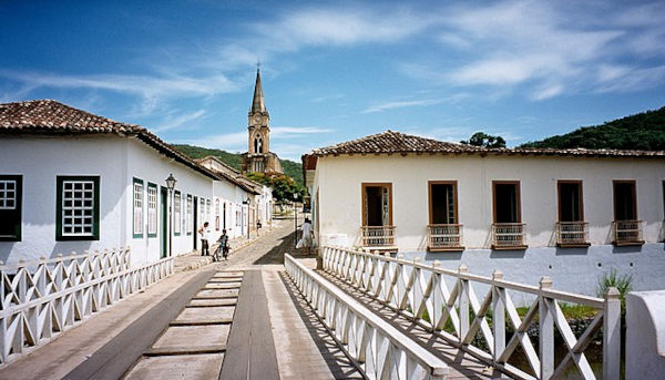 Ponte na Cidade de Goiás, importante cidade na história de Goiás.