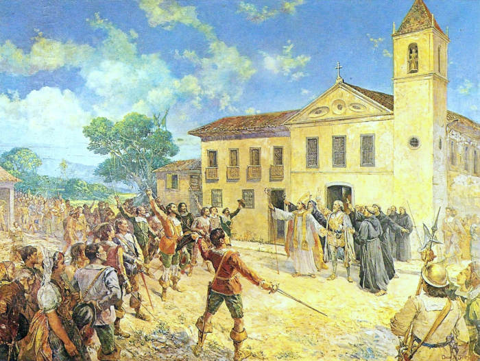 Quadro “Aclamação de Amador Bueno”, de Oscar Pereira da Silva.