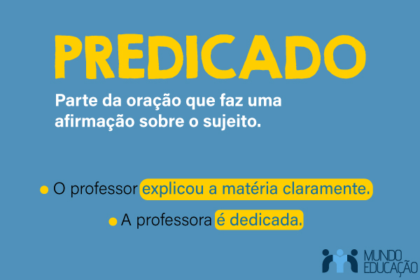 Conceito e exemplos de predicado.