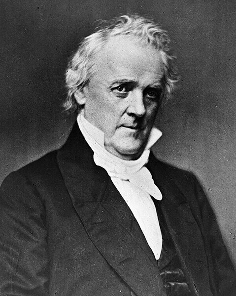 Retrato de James Buchanan, um dos presidentes dos Estados Unidos.