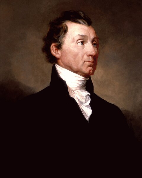 Retrato de James Monroe, um dos presidentes dos Estados Unidos.