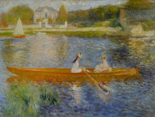 “O esquife” (1875), obra ligada ao Impressionismo de Pierre-Auguste Renoir.