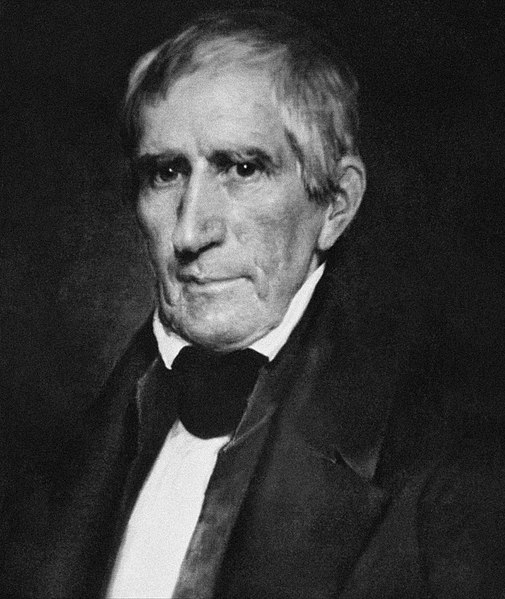 Retrato de William Henry Harrison, um dos presidentes dos Estados Unidos.