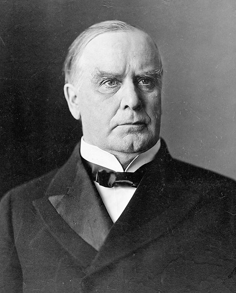 Retrato de William McKinley, um dos presidentes dos Estados Unidos.