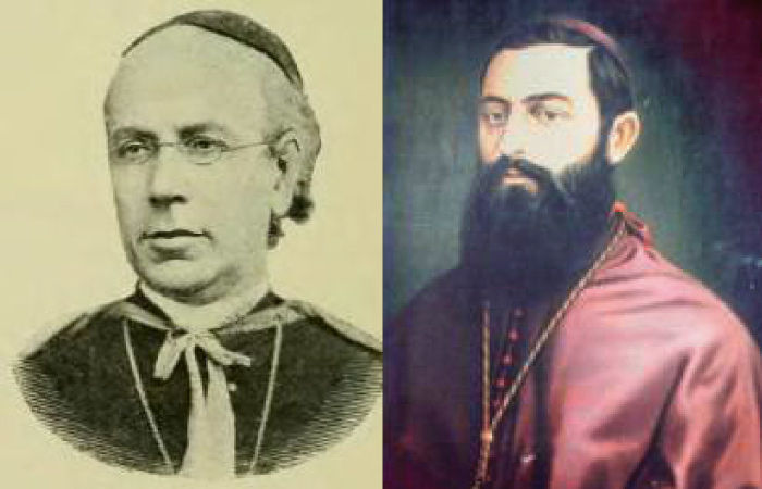 Dom Macedo e Dom Vital, os bispos presos a mando de Dom Pedro II e envolvidos na questão religiosa.