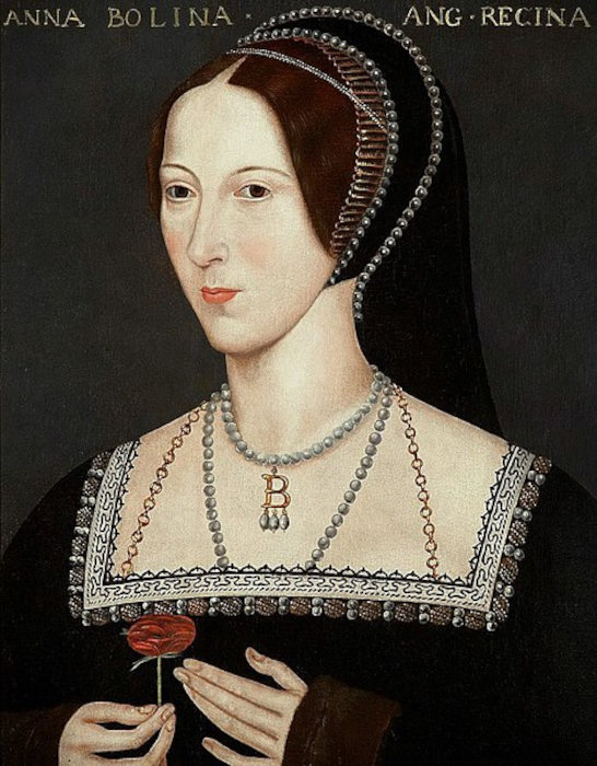 Retrato de Ana Bolena, segunda esposa de Henrique VIII.