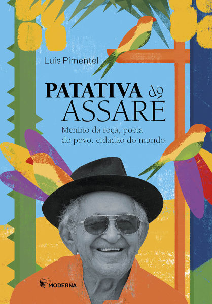 Patativa do Assaré, famoso poeta brasileiro, em foto do livro de Luís Pimentel, publicado pela editora Moderna.