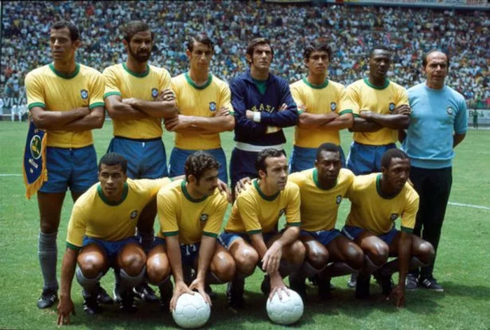 Seleção Brasileira que jogou na Copa do Mundo de 1970.