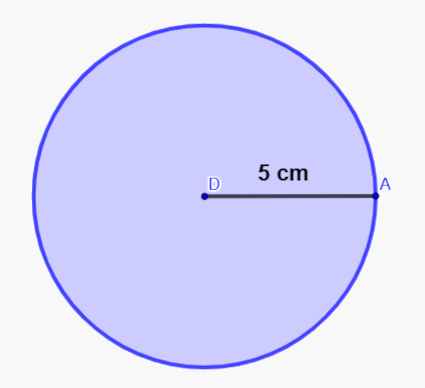 Circunferência em texto sobre perímetro.