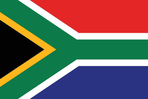 Bandeira da África do Sul. Bandeira da África do Sul.