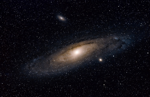 Galáxia de Andrômeda no Universo.