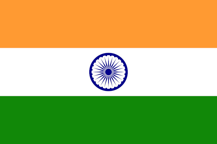 Bandeira da Índia.