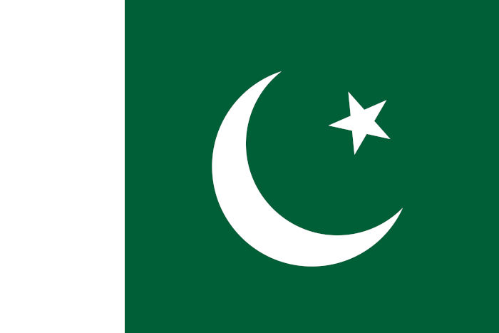 Bandeira do Paquistão.