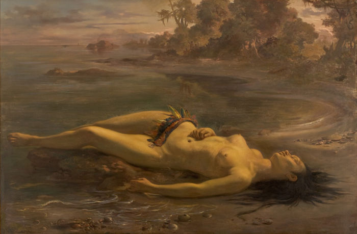 Moema, obra do pintor romântico brasileiro Victor Meirelles (1832-1903).