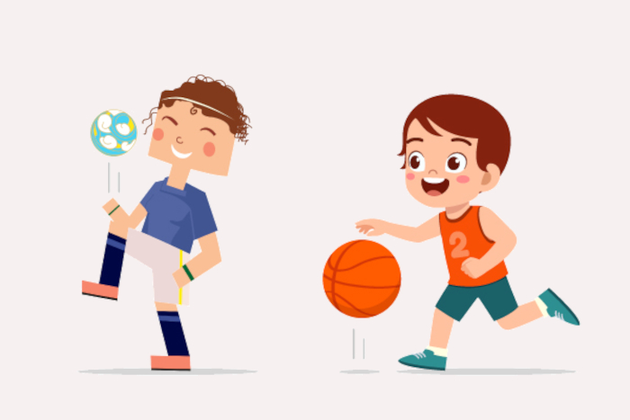 Ilustrações representativas do lançamento vertical para cima e do lançamento vertical para baixo. [imagem_principal]