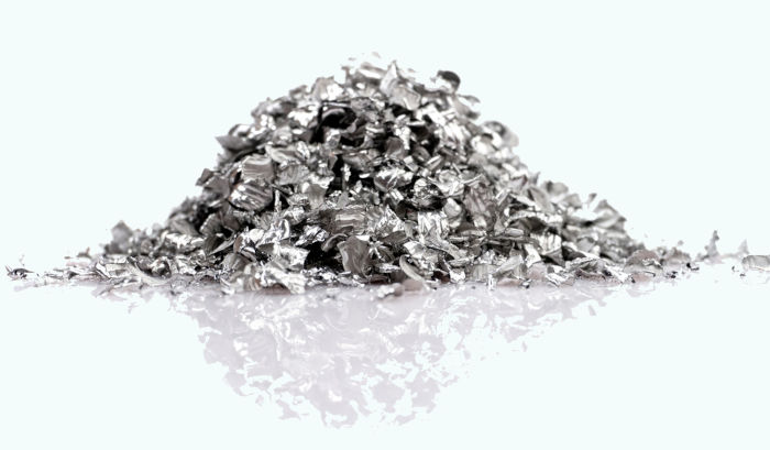 Pequenas pastilhas de magnésio.