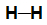 Fórmula estrutural de uma molécula de gás hidrogênio (H2)