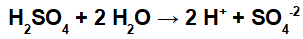 Equação de ionização do ácido sulfúrico