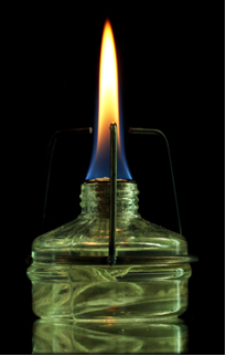 Álcool queimando – liberação de luz e calor