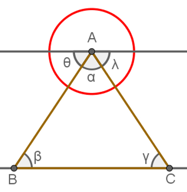 SOMA DOS ÂNGULOS INTERNOS DE UM TRIÂNGULO 🔺️🔻🔺️🔻 Aprenda como enco