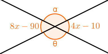 Solved: 1. Observe os pares de ângulos suplementares destacados na figura e  determine as medidas » [algebra]