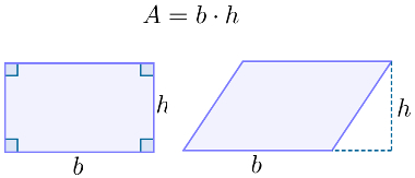 Área do Paralelogramo em Função de um Lado e da Altura