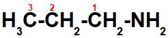 Fórmula estrutural da propilamina