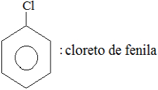 Estrutura e nomenclatura do cloreto de fenila