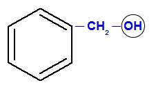 Demarcando o OH no Fenil-metanol